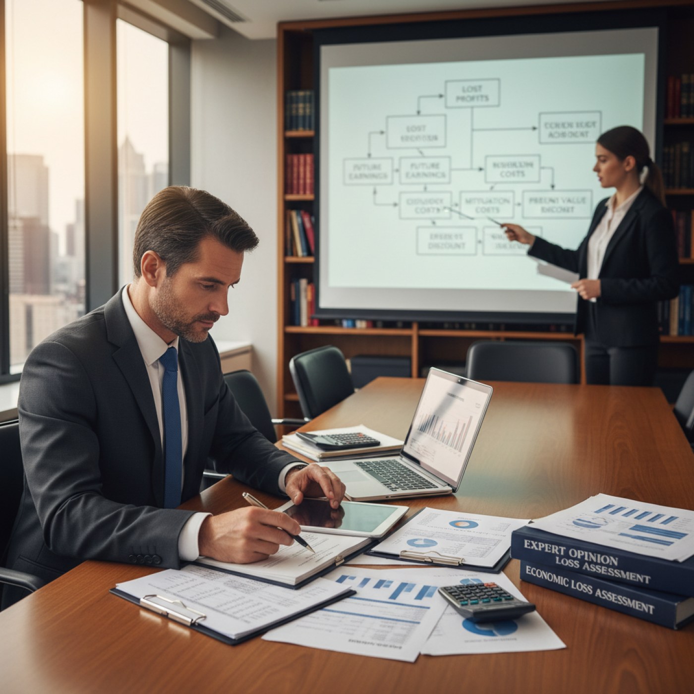 Ejemplo práctico de cálculo de daños económicos en un litigio